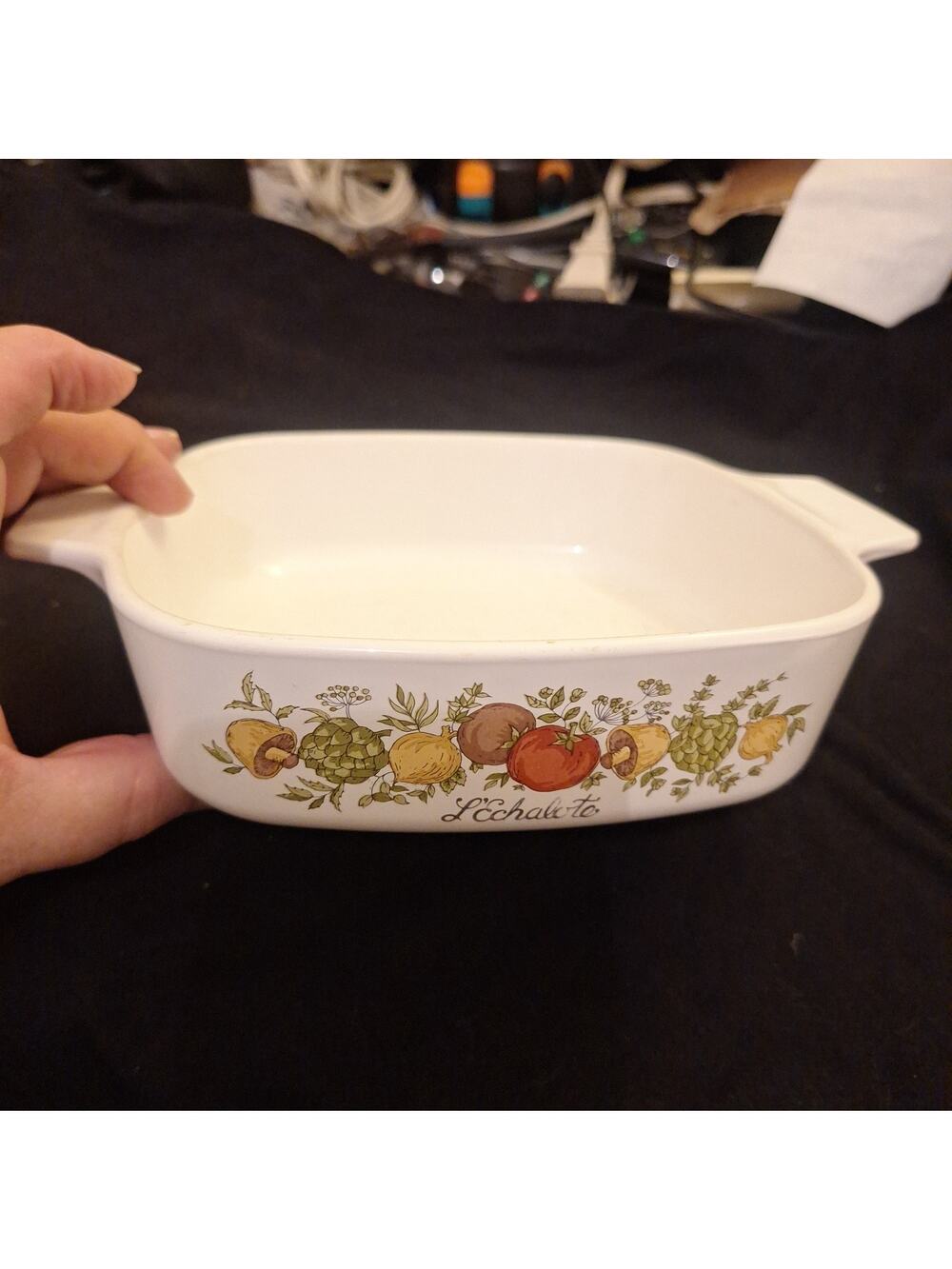Vintage Vtg Corning Ware L'Echalote 1 Qt Casserole Dish Without Lid (A-1-B)